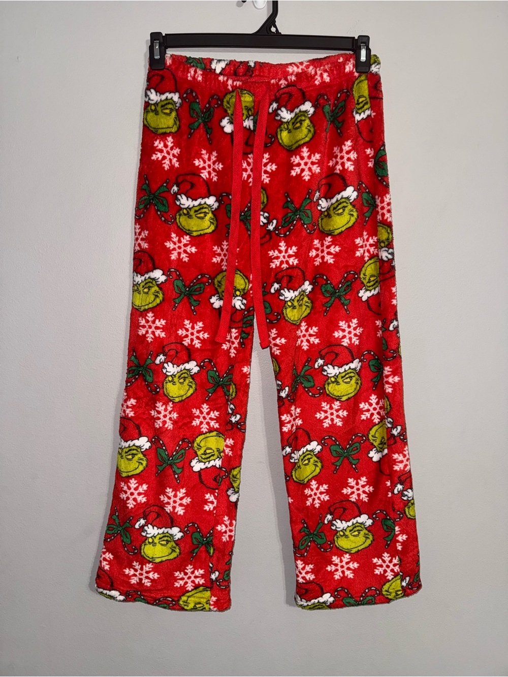 The Grinch Women’s Plush Pajama Pants Small EUC